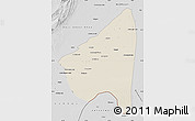Shaded Relief Map of Rahim Yar Khan, desaturated