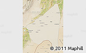 Shaded Relief Map of Rahim Yar Khan, satellite outside