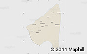 Shaded Relief Map of Rahim Yar Khan, single color outside