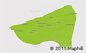Physical Panoramic Map of Rahim Yar Khan, cropped outside