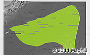 Physical Panoramic Map of Rahim Yar Khan, darken, desaturated