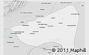 Silver Style Panoramic Map of Rahim Yar Khan