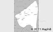 Gray Simple Map of Rahim Yar Khan