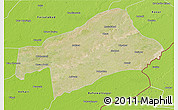 Satellite 3D Map of Sahiwal, physical outside