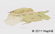 Satellite Panoramic Map of Sargodha, cropped outside