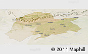 Satellite Panoramic Map of Sargodha, lighten