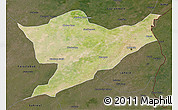 Satellite 3D Map of Sheikhupura, darken