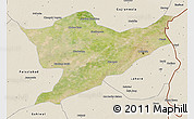 Satellite 3D Map of Sheikhupura, shaded relief outside