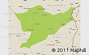 Physical Map of Sheikhupura, shaded relief outside