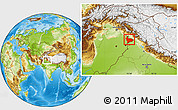Physical Location Map of Sialkot