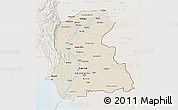 Shaded Relief 3D Map of Sind, lighten