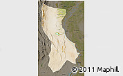 Satellite 3D Map of Dadu, darken