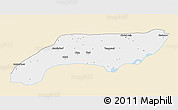 Classic Style 3D Map of Jakobabad, single color outside