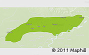 Physical 3D Map of Jakobabad, lighten