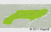 Physical 3D Map of Jakobabad, lighten, semi-desaturated