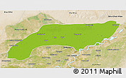 Physical 3D Map of Jakobabad, satellite outside