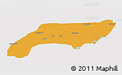 Political 3D Map of Jakobabad, cropped outside