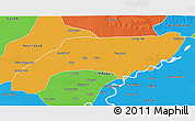 Political 3D Map of Jakobabad