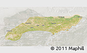 Satellite 3D Map of Jakobabad, lighten, semi-desaturated