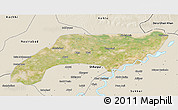 Satellite 3D Map of Jakobabad, shaded relief outside