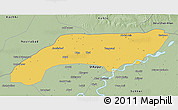 Savanna Style 3D Map of Jakobabad