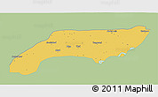 Savanna Style 3D Map of Jakobabad, single color outside