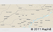 Shaded Relief 3D Map of Jakobabad