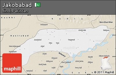 Classic Style Map of Jakobabad