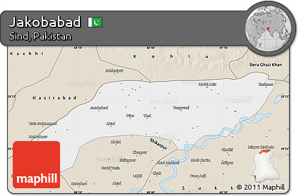Classic Style Map of Jakobabad