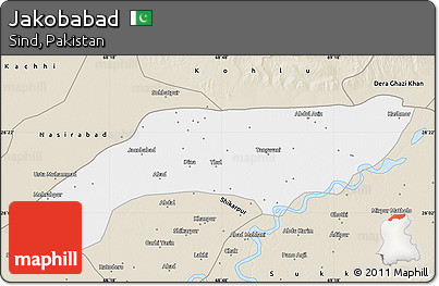 Classic Style Map of Jakobabad