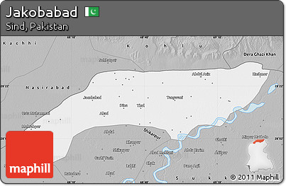Gray Map of Jakobabad