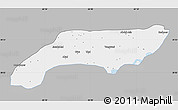 Gray Map of Jakobabad, single color outside