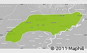 Physical Map of Jakobabad, lighten, desaturated