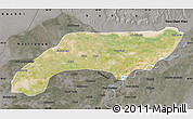 Satellite Map of Jakobabad, darken, semi-desaturated
