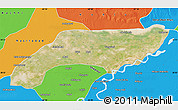 Satellite Map of Jakobabad, political outside