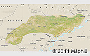 Satellite Map of Jakobabad, shaded relief outside