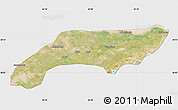 Satellite Map of Jakobabad, single color outside