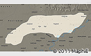 Shaded Relief Map of Jakobabad, darken