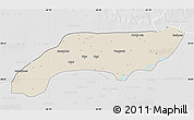 Shaded Relief Map of Jakobabad, lighten, desaturated