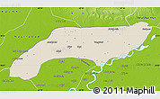 Shaded Relief Map of Jakobabad, physical outside