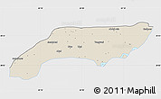 Shaded Relief Map of Jakobabad, single color outside