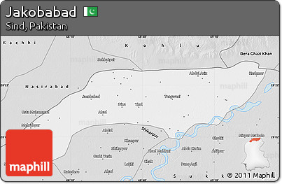 Silver Style Map of Jakobabad