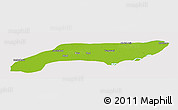 Physical Panoramic Map of Jakobabad, cropped outside