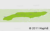 Physical Panoramic Map of Jakobabad, lighten