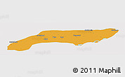 Political Panoramic Map of Jakobabad, cropped outside