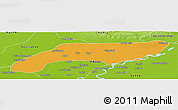 Political Panoramic Map of Jakobabad, physical outside