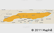 Political Panoramic Map of Jakobabad, shaded relief outside