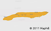 Political Panoramic Map of Jakobabad, single color outside