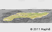 Satellite Panoramic Map of Jakobabad, darken, desaturated