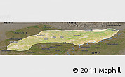 Satellite Panoramic Map of Jakobabad, darken